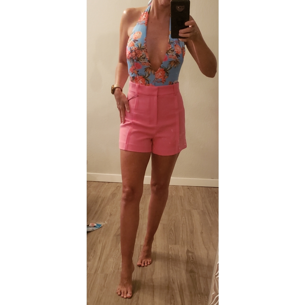 Adriana Iglesias Deep V Floral Stretch Silk Bodysuit - Picture 2 of 16